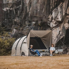 Spacious 5-8 Person Double-Room Camping Tent - Waterproof, Four-Season, Portable Outdoor Tunnel Shelter