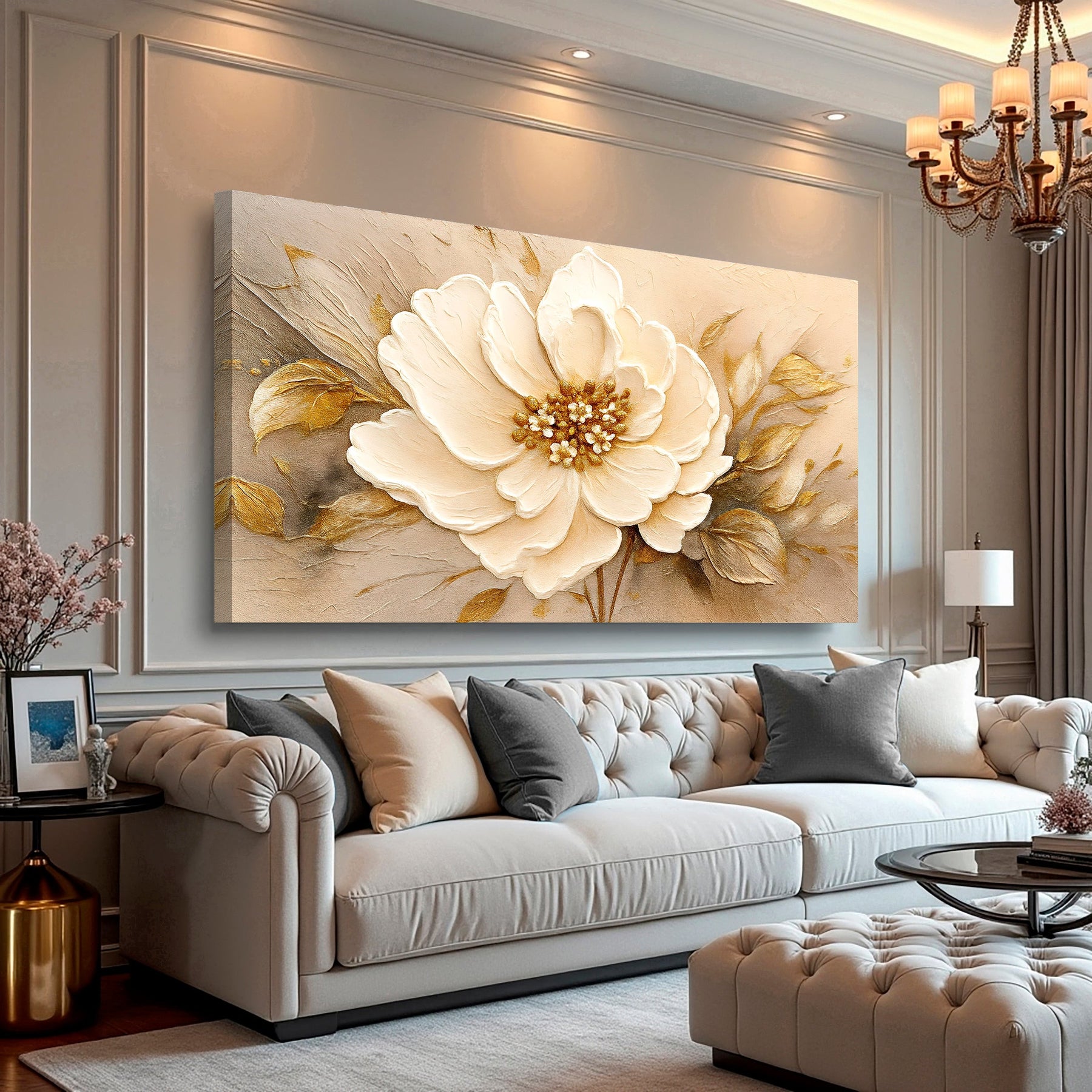 Minimalist Wall Art X canvas for modern living room decor
