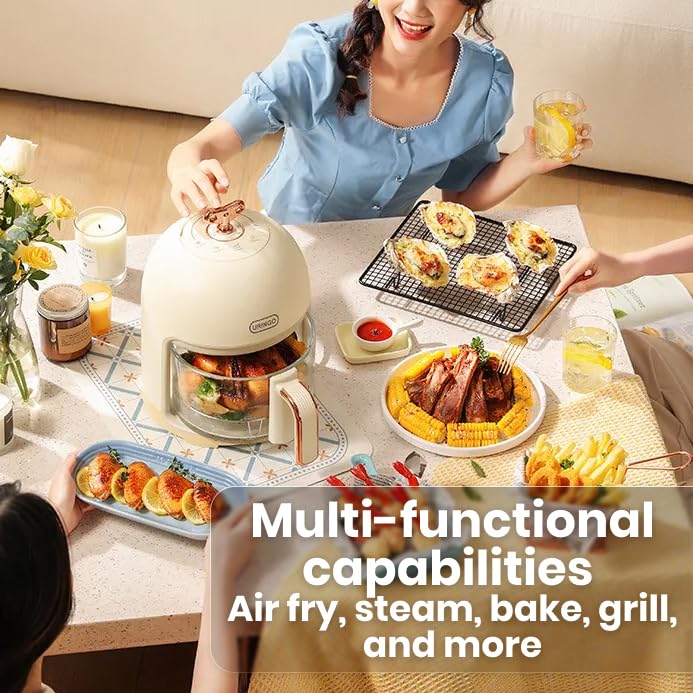 multi-functional visible glass air fryer 220v