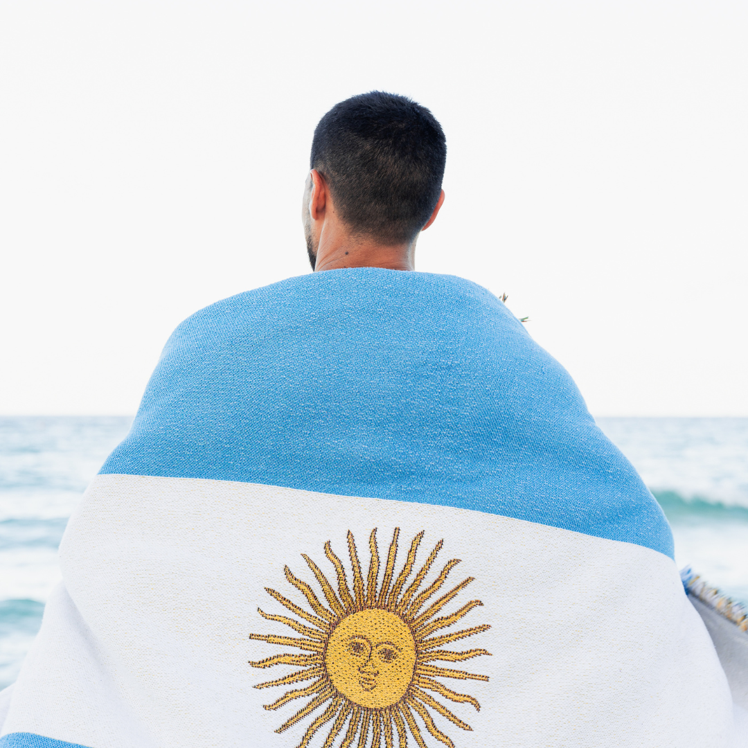 Argentina-Inspired Woven Throw Blanket