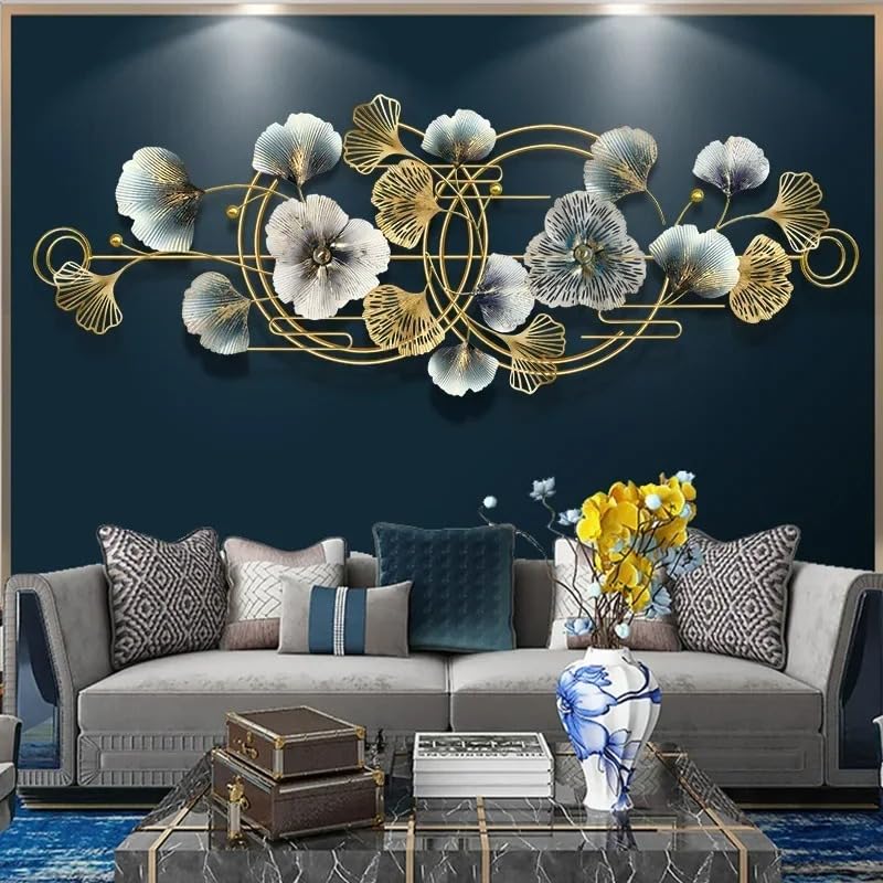 Elegant Ginkgo Leaf Metal Wall Art