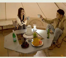 Ultra Light Aluminum Folding Picnic Table - Outdoor Camping Essential