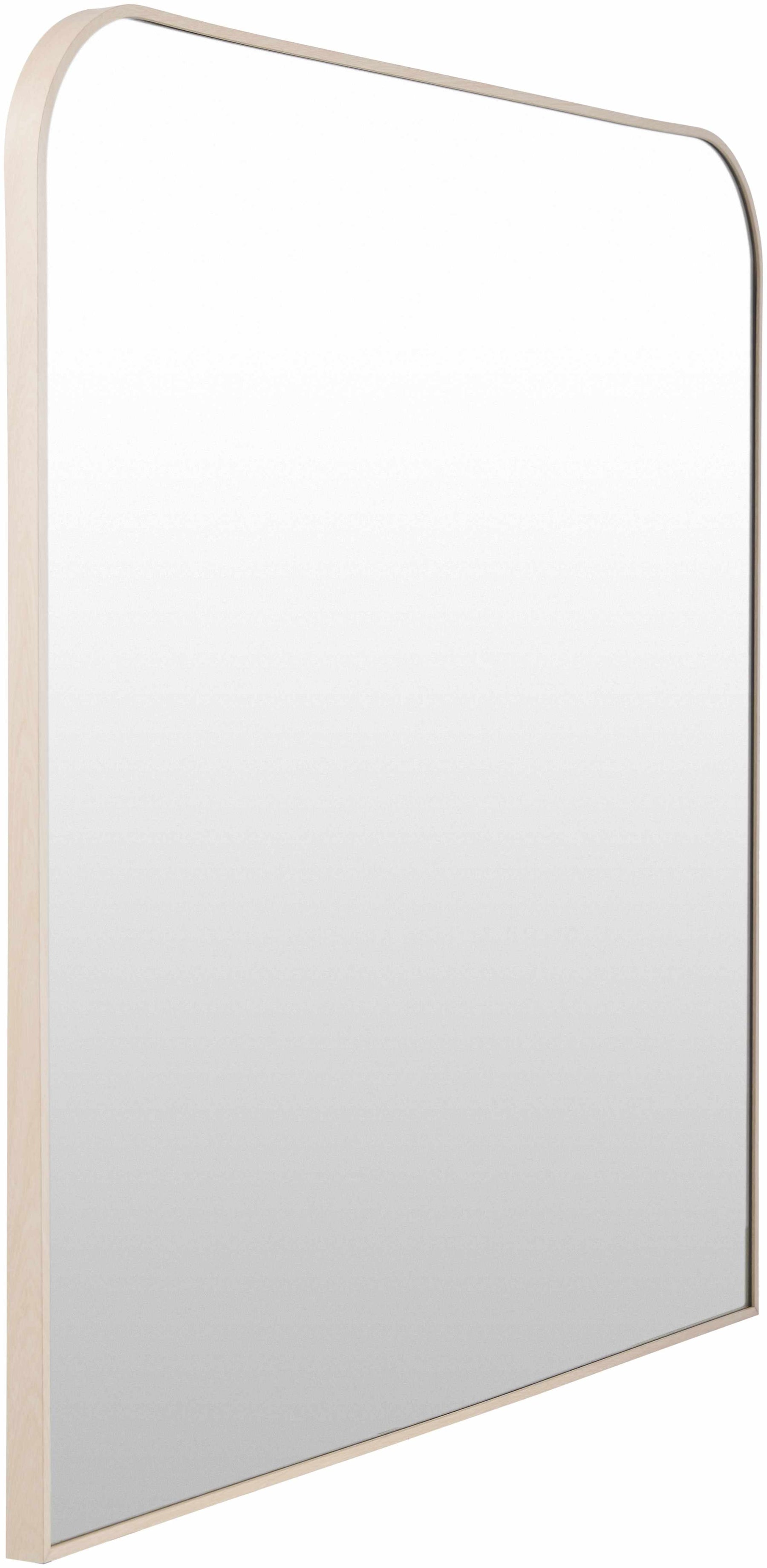 Contemporary Dark Red Wall Mirror