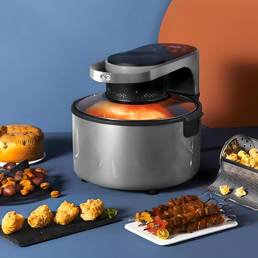 versatile air fryer & smart baking oven 8l multi-function electric cooking pot