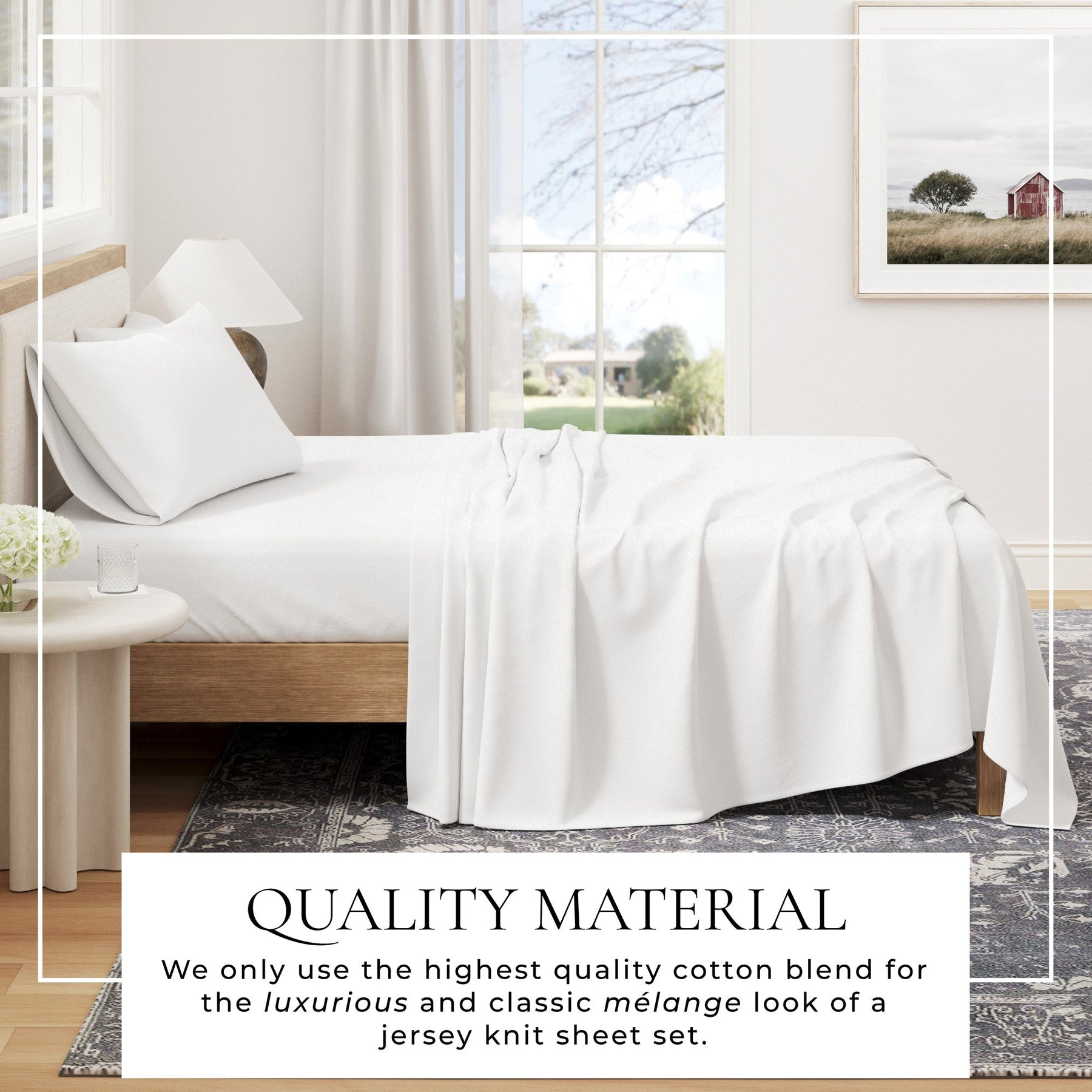 Carmen Jersey Knit Sheet Set – Cotton Blend