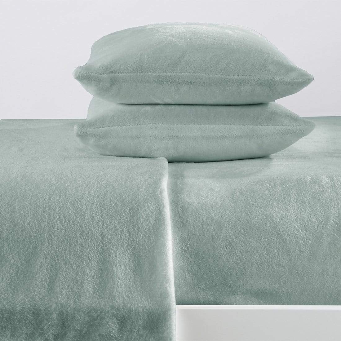 Velvet Luxe solid plush sheet set for warm cozy bedding