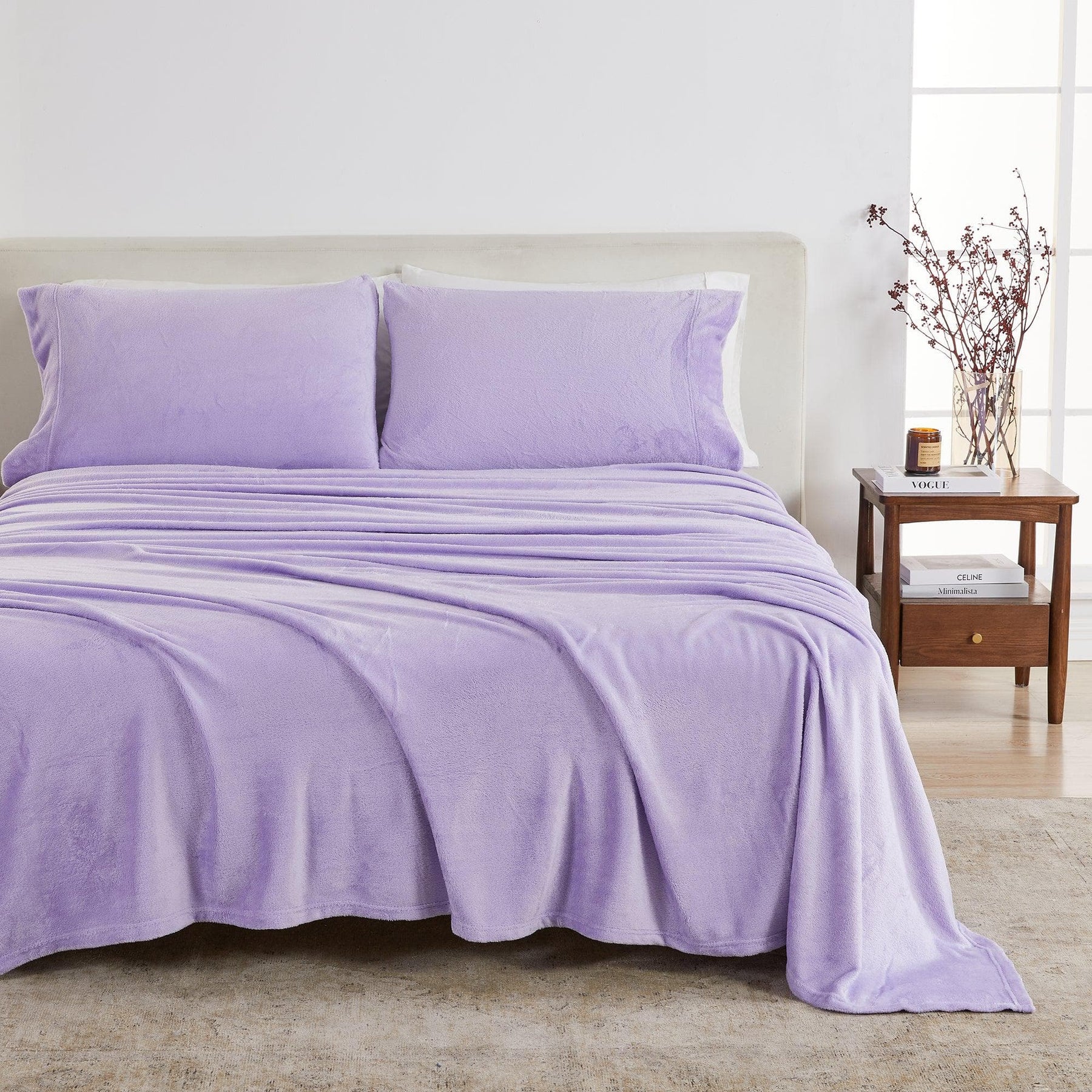 Velvet Luxe Plush Microfleece Sheet Set