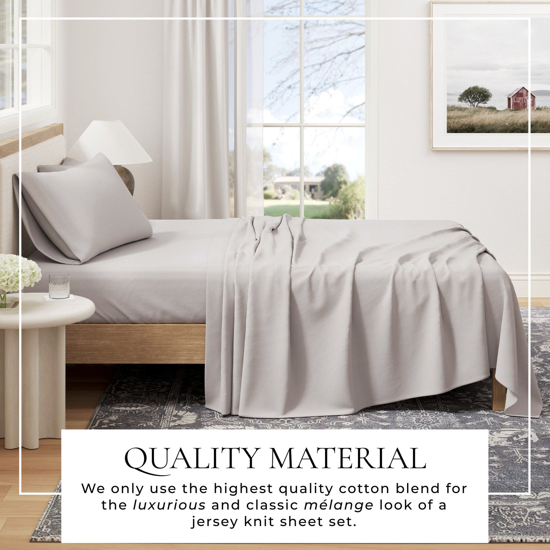 Carmen Jersey Knit Sheet Set – Cotton Blend