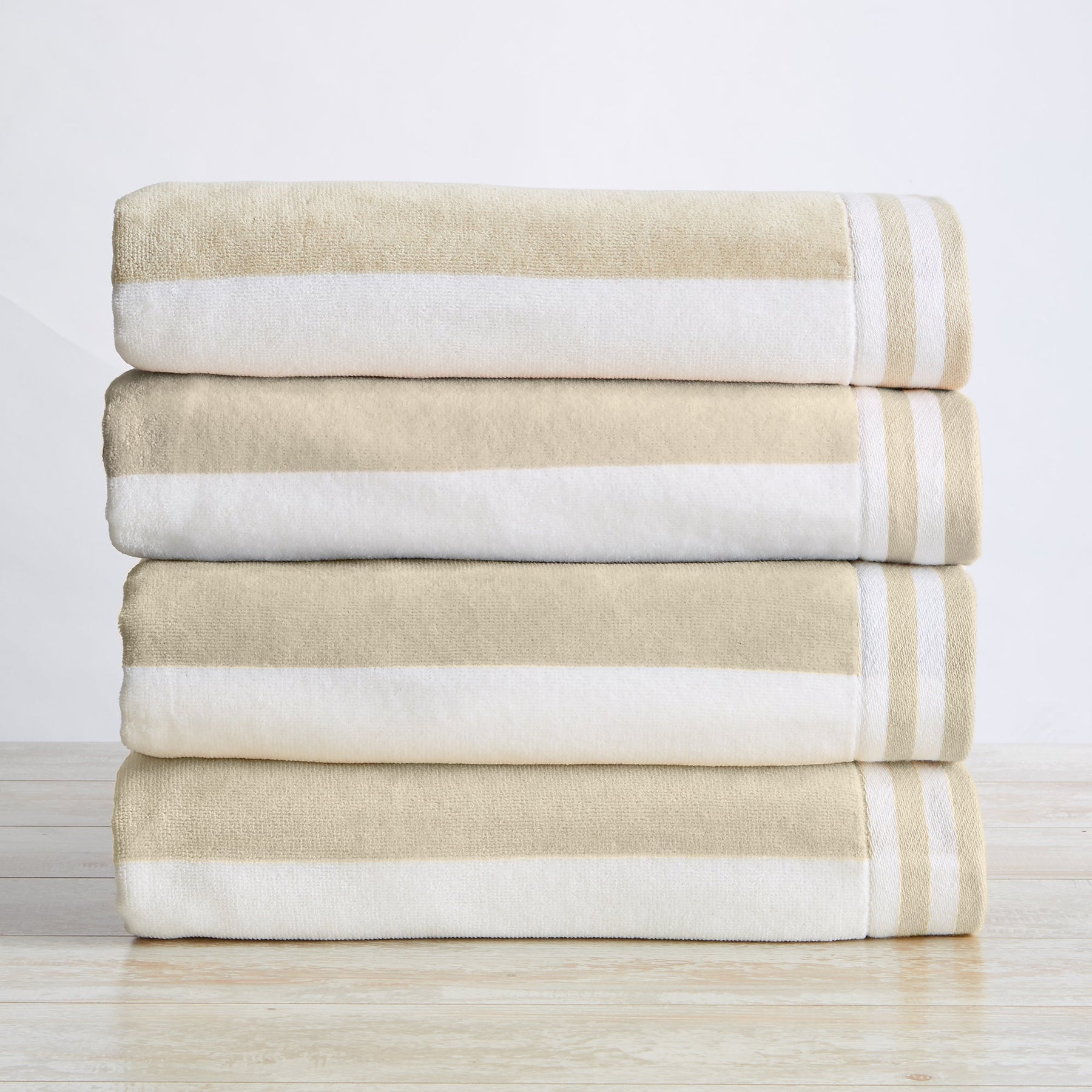 Edgartown striped cabana beach towel in classic colors