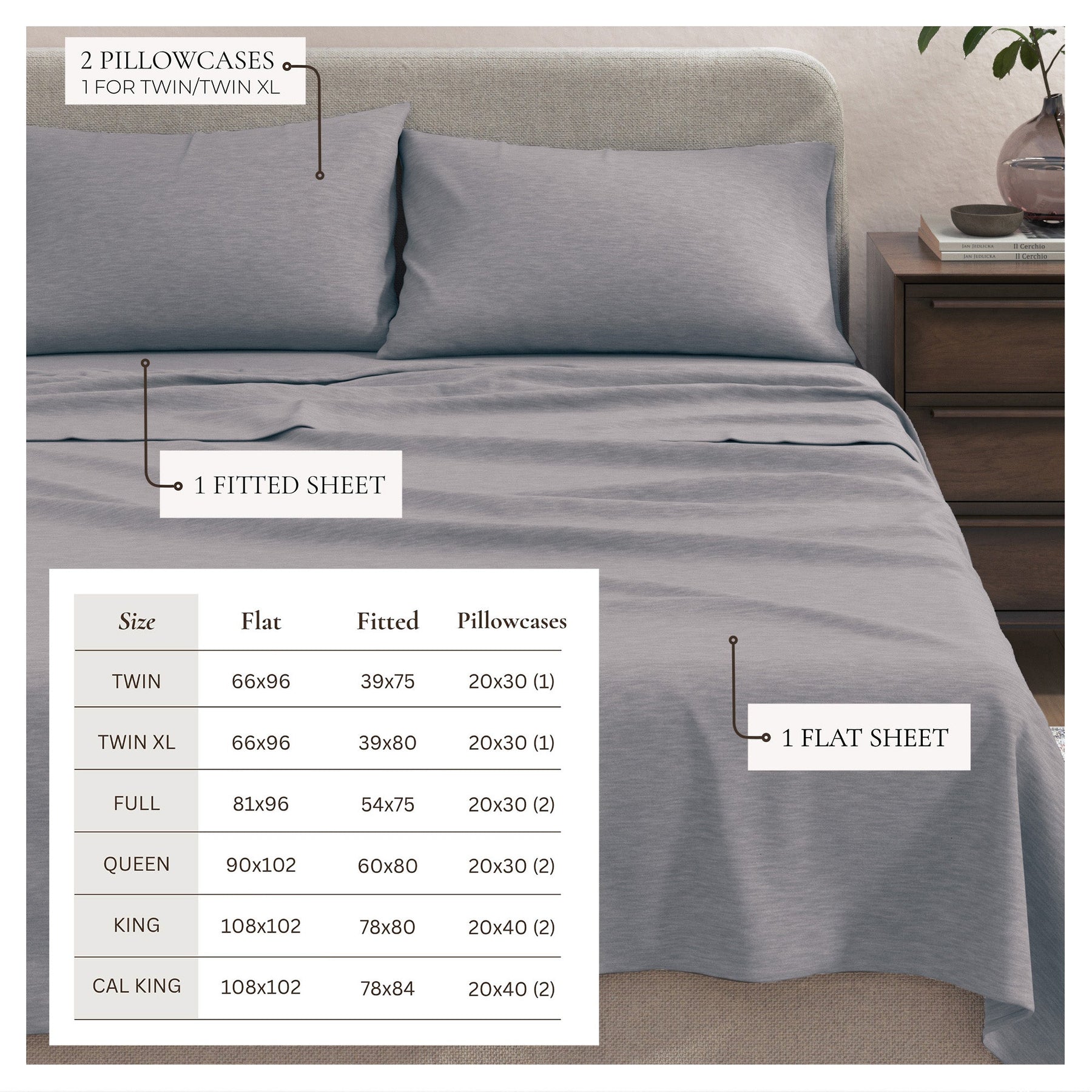 Carmen Jersey Knit Sheet Set – Cotton Blend