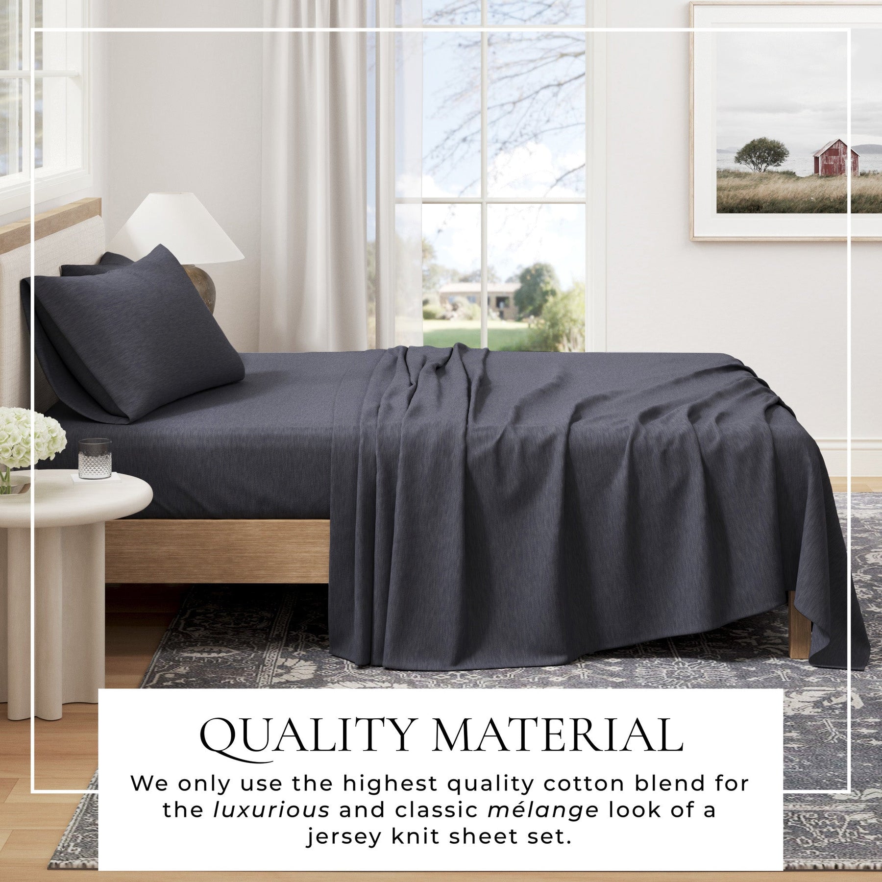Carmen Jersey Knit Sheet Set – Cotton Blend
