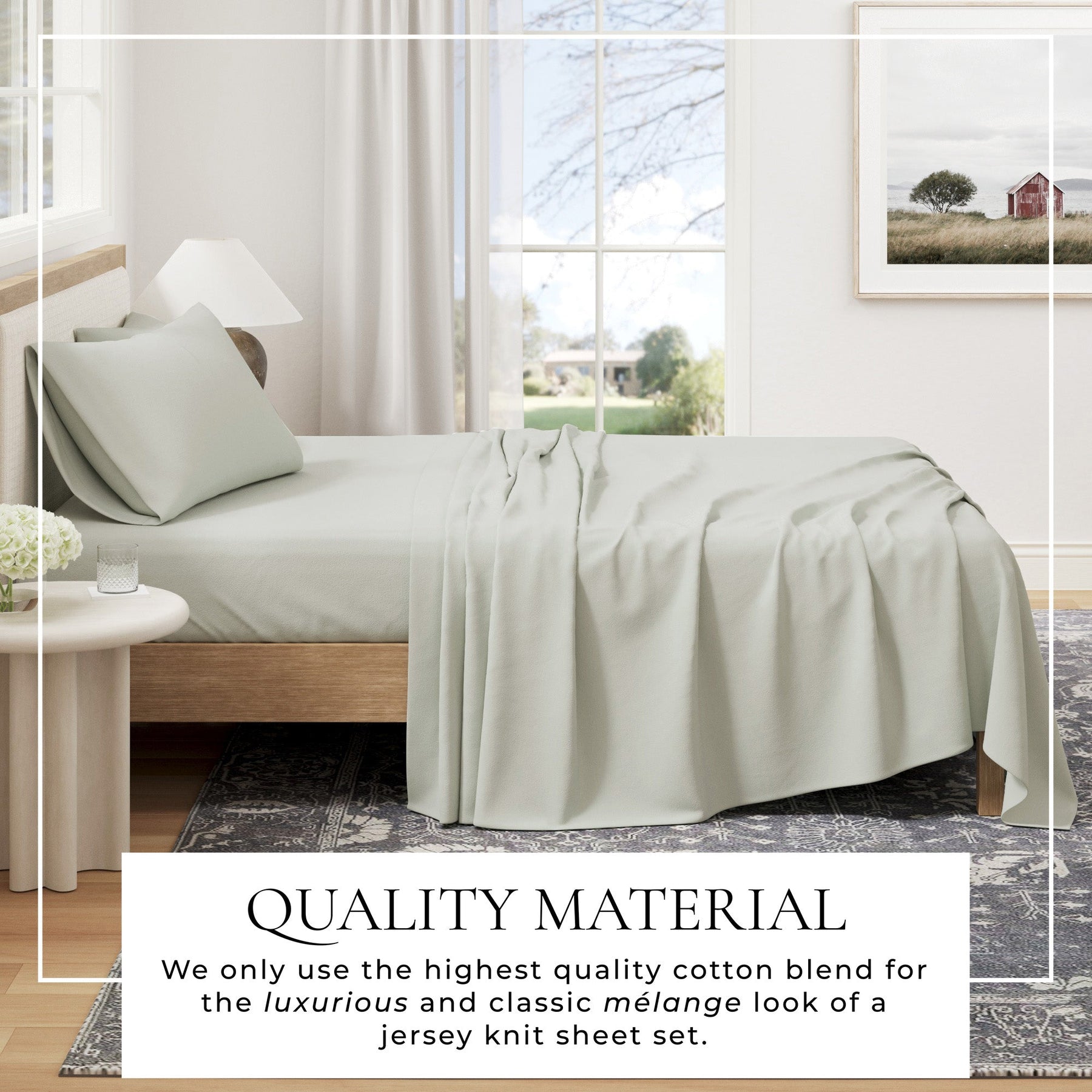 Carmen Jersey Knit Sheet Set – Cotton Blend