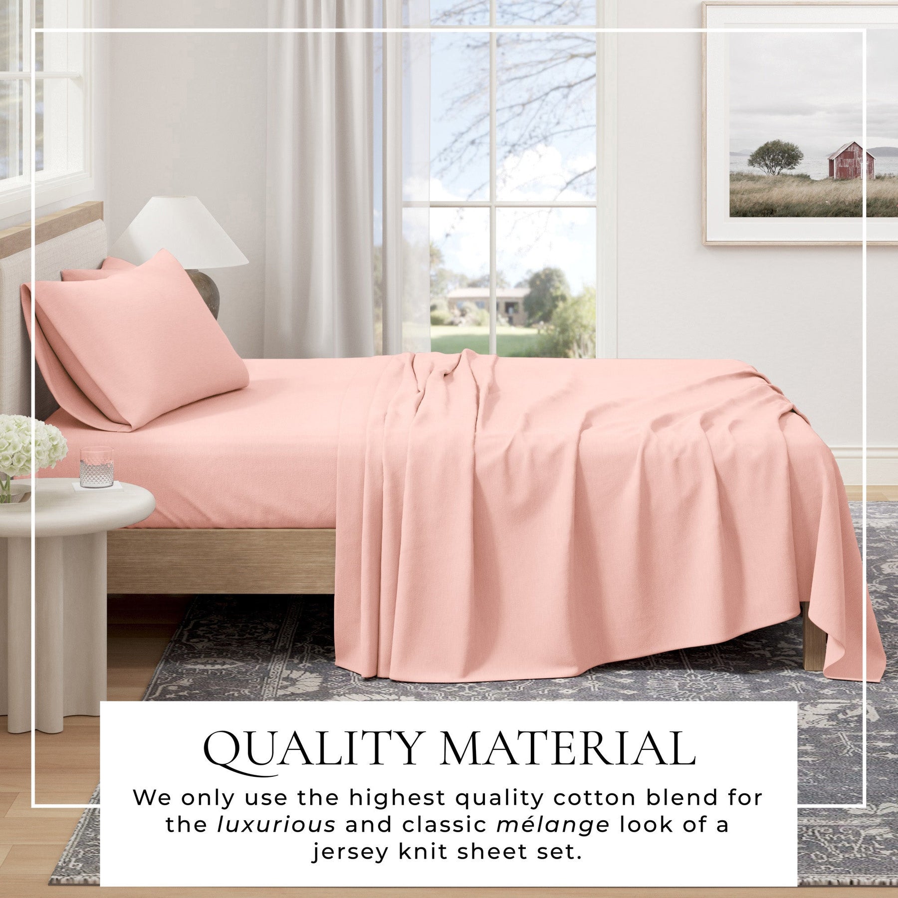 Carmen Jersey Knit Sheet Set – Cotton Blend