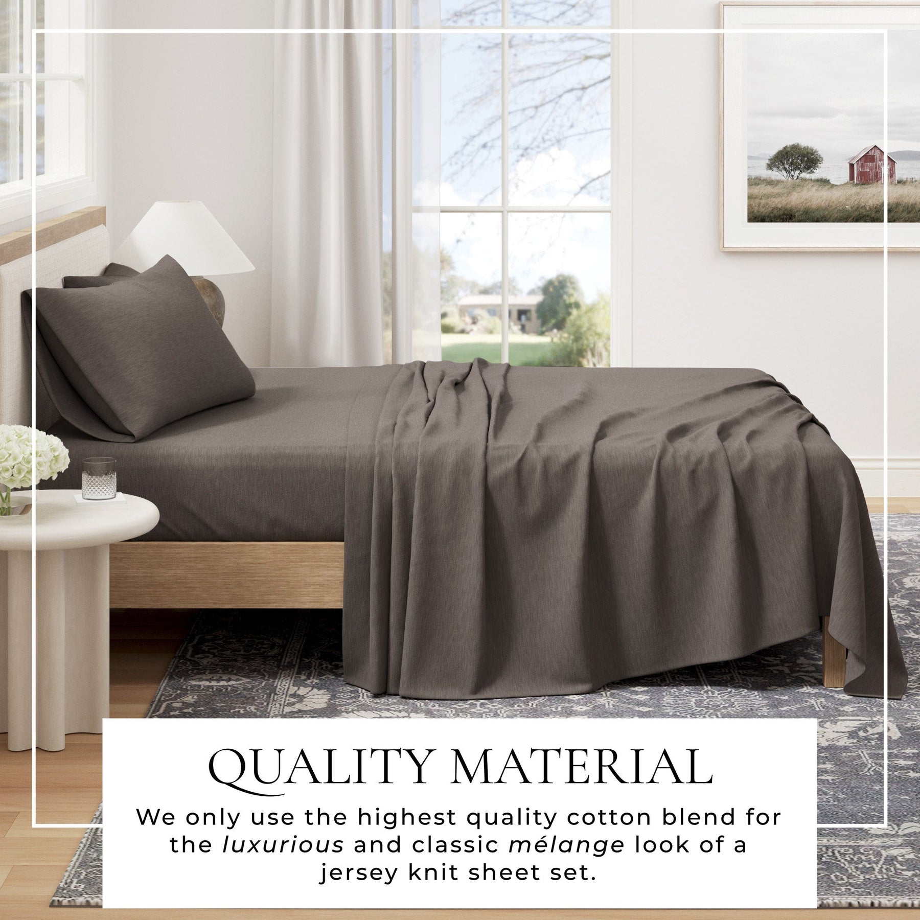 Carmen Jersey Knit Sheet Set – Cotton Blend