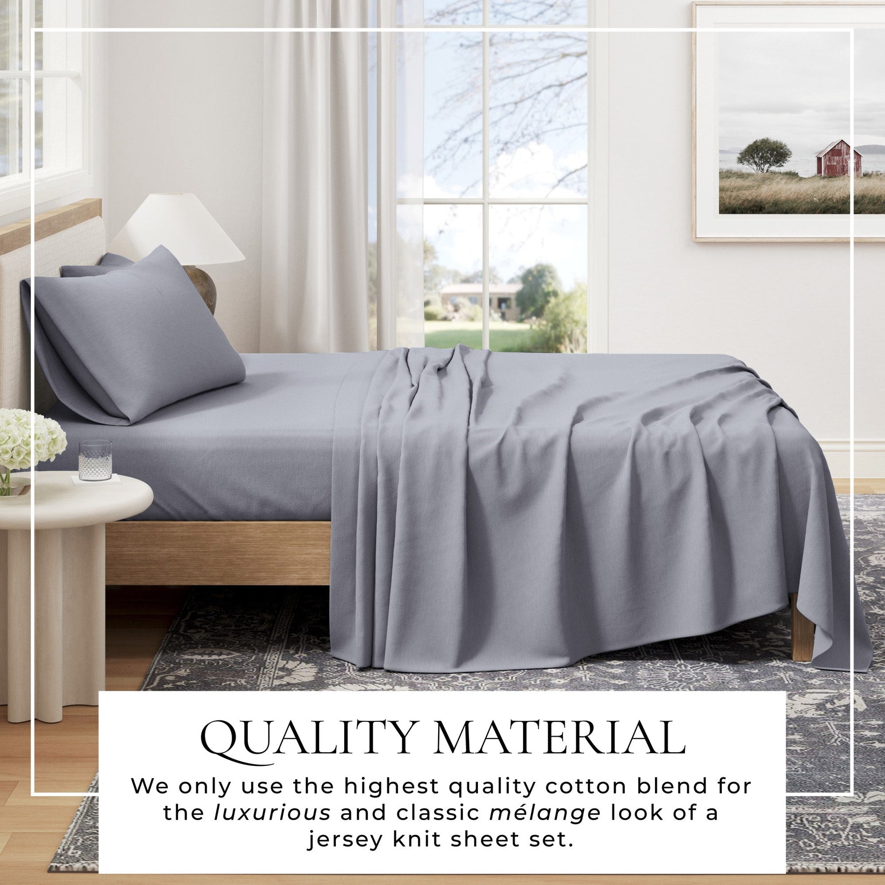 Carmen Jersey Knit Sheet Set – Cotton Blend