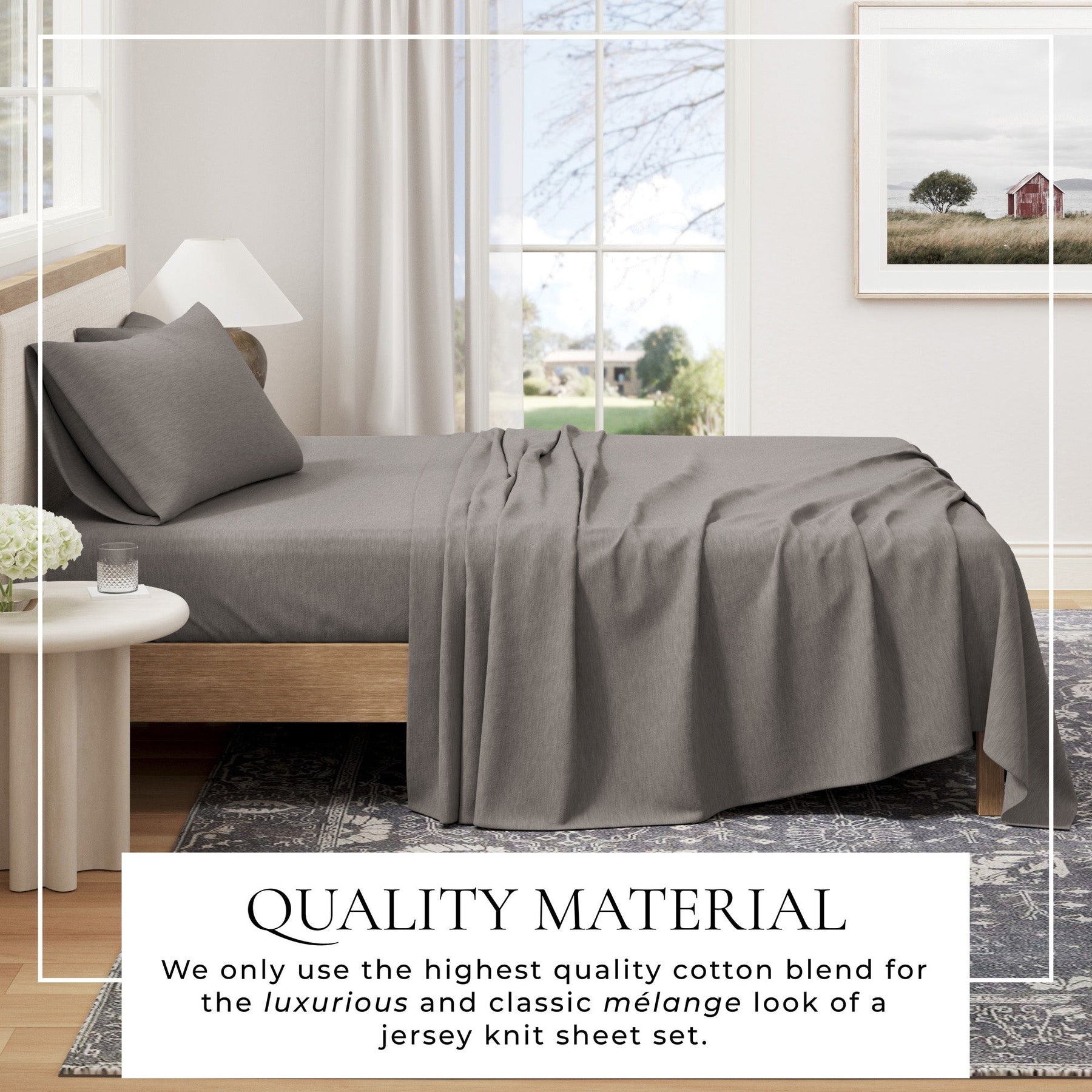 Carmen Jersey Knit Sheet Set – Cotton Blend